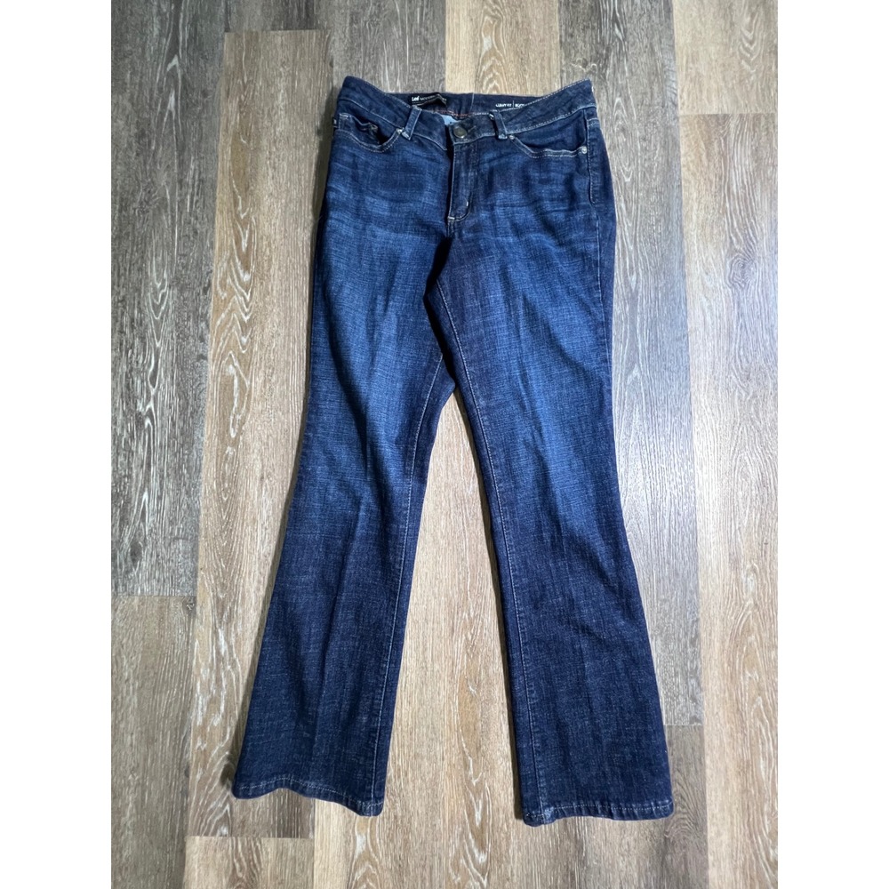 Lee Bootcut Jeans Women 10 Medium Blue Excellentโ Curvy Fit Modern Series Indigo